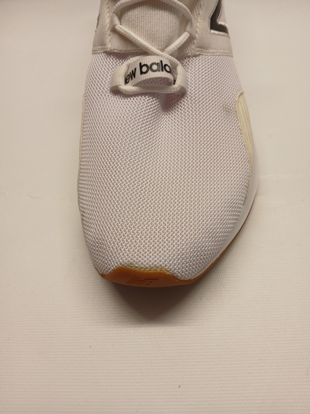 New Balance Men’s White & Navy Athletic Sneaker - Picture 10 of 15